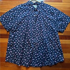 Bonobos Navy and Pink Floral Men's Shirt